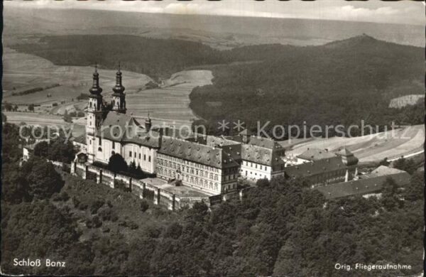 Banz Bad Staffelstein Fliegeraufnahme Schloß