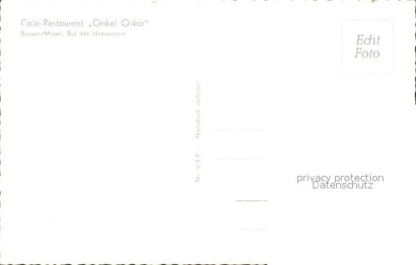Burgen Mosel Cafe Restaurant Onkel Oskar Fliegeraufn – Bild 2