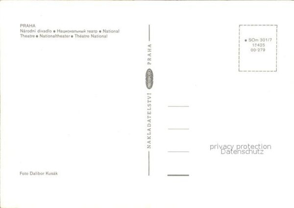 Praha Prahy Prague Nationaltheater – Bild 2