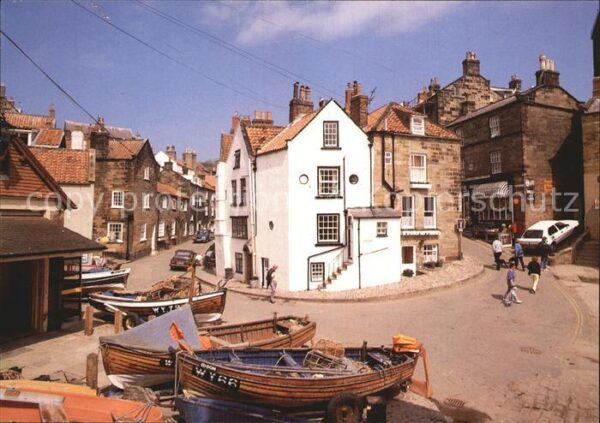 Robin Hoods Bay Partie am Hafen