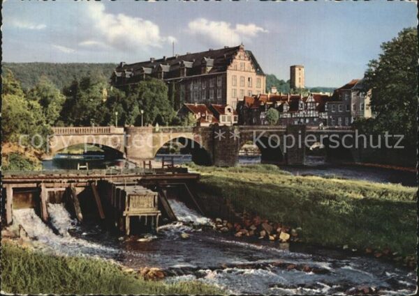 Hann. Muenden Alte Werrabrücke und Welfenschloß