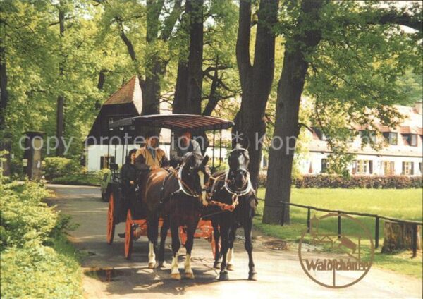 Moritzburg Sachsen Waldschänke Hotel Restaurant Pferdekuts