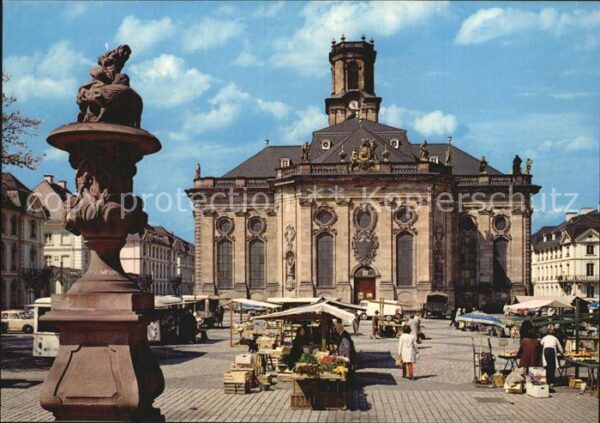 Saarbruecken Ludwigskirche Markt