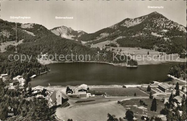 Spitzingsee gegen Stümplinghaus Bodenschneid und Br