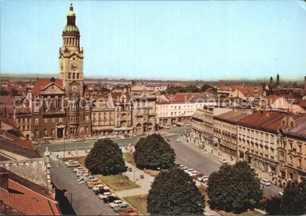 Prostejov Namesti 9. kvetna s radnici Platz Ratha