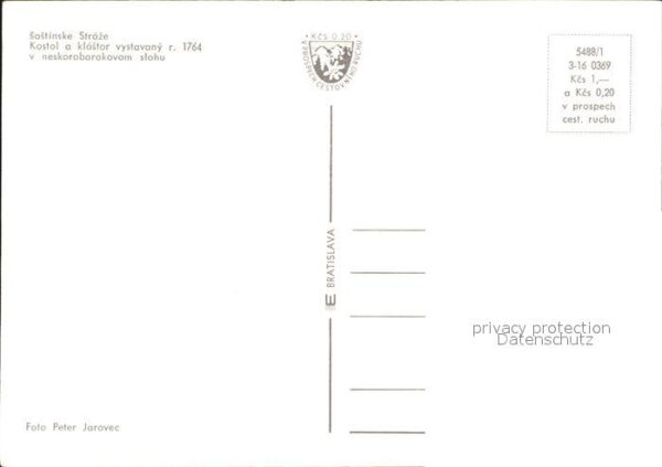 Sastinske Straze Kostol a klastor vystavany r. 1764 Klos – Bild 2