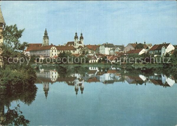 Telc Celkovy pohled pres Ulicky rybnik Ulick