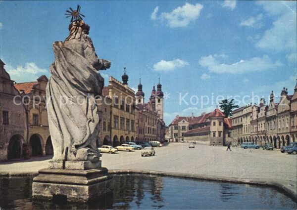Telc Namesti Miru Friedensplatz Statue