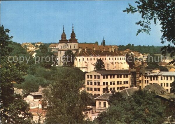 Trebic Trebitsch Celkovy pohled Teilansicht mit Basilika