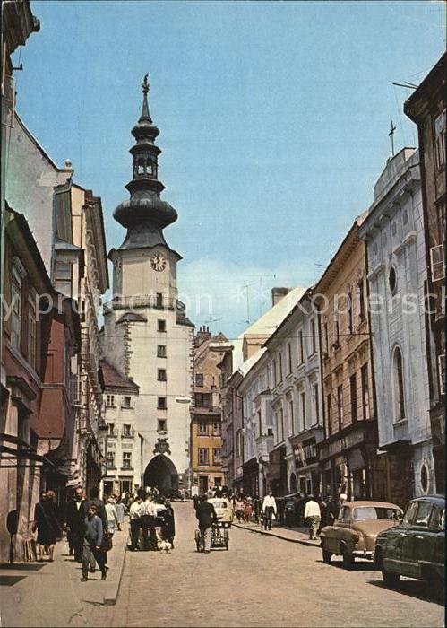 Bratislava Pressburg Pozsony Michalska ulica V pozadi Michalska bran