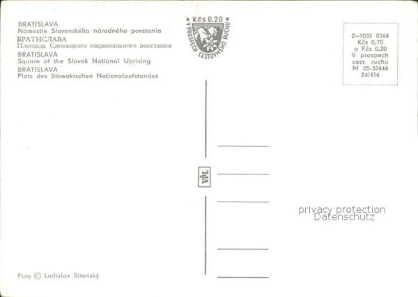 Bratislava Pressburg Pozsony Platz des Slowakischen Nationalaufstand – Bild 2