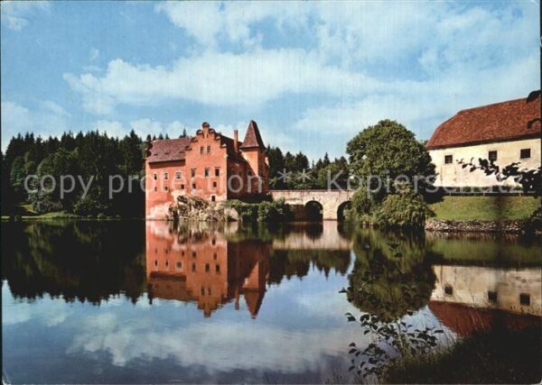 Cervena Lhota Zamek Schloss Schlossteich Wasserspiege