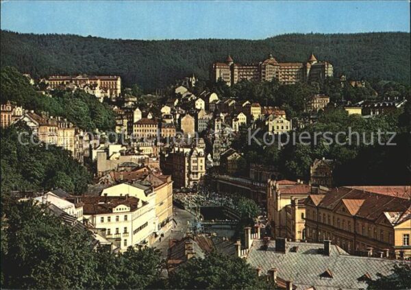 Karlovy Vary Pohled na ricku Teplou a Vridlo Tepla F