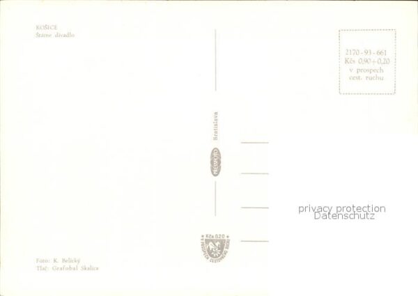 Kassa Kosice Kaschau Slovakia Statne divadlo Staatstheater – Bild 2