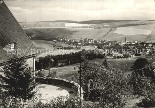 Oberwiesenthal Erzgebirge Panorama Blick vom FDGB Erholungsheim B