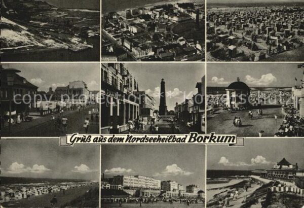 Borkum Strand Hotel Pavillon Leuchtturm Promen