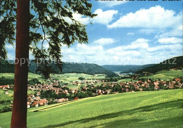 Baiersbronn Schwarzwald Gesamtansicht Luftkurort und Winterspor