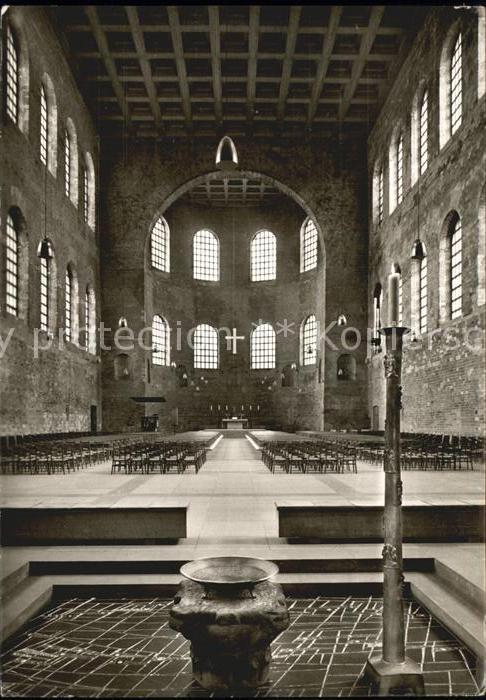 Trier Basilika mit Baptisterium Erbauer Konst