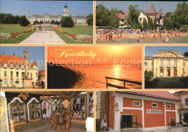 Keszthely Schloss Strand Sonnenuntergang Museum D