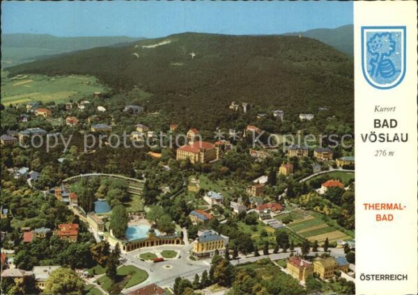 Bad Voeslau Thermalbad Akratotherme Fliegeraufnahme