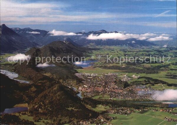 Fuessen Allgaeu Panorama Füssener Land Fliegeraufnahme
