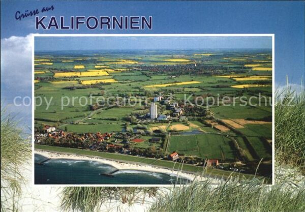 Kalifornien Ostseebad Dünen Fliegeraufnahme