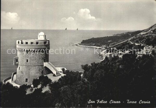 San Felice Circeo Torre Cervia Panorama Küste