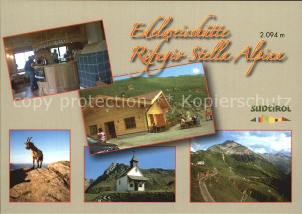 Rifugio Stella Alpina Edelweisshütte Jaufenpass Passo Giovo K
