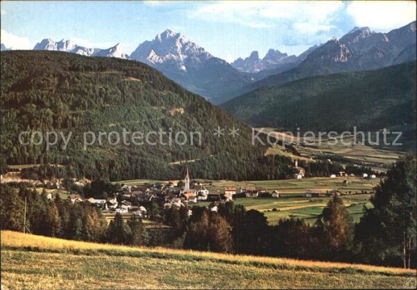 Monguelfo Pustertal Panorama Val Pustera Tesido Taisten Dür
