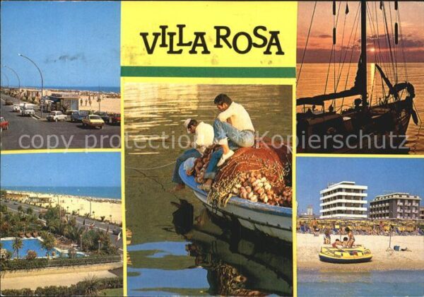 Villa Rosa Martinsicuro Uferstrasse Fischkutter Strand Hotels