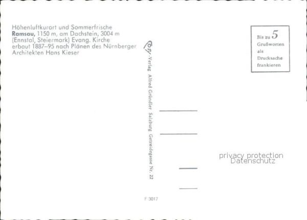 Ramsau Dachstein Steiermark Evangelische Kirche Dachsteingebirge – Bild 2