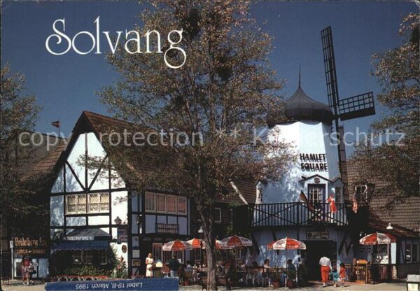Solvang Hamlet Square Windmill located in the h