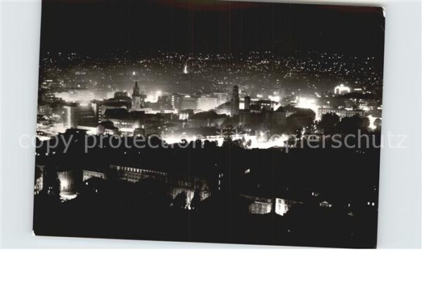 Stuttgart Panorama bei Nacht