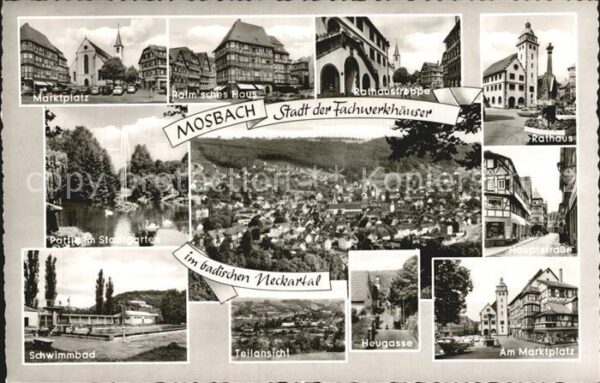 Mosbach Baden Palmsches Haus Heugasse Marktplatz