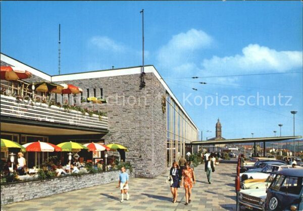 Pforzheim hauptbahnhof mit St. Franziskuskirche