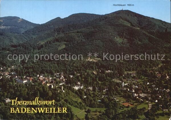 Badenweiler Fliegeraufnahme mit Hochblauen
