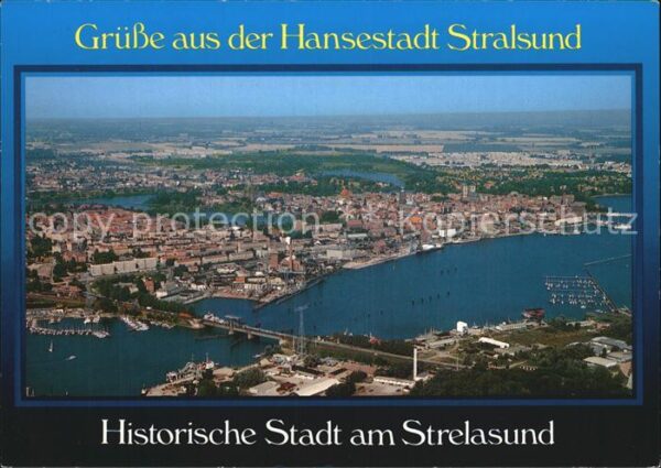 Stralsund Mecklenburg Vorpommern Fliegeraufnahme