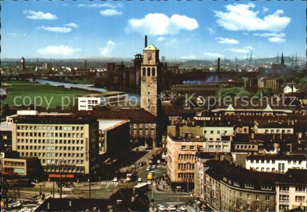 Muelheim Ruhr Stadtmitte Fliegeraufnahme