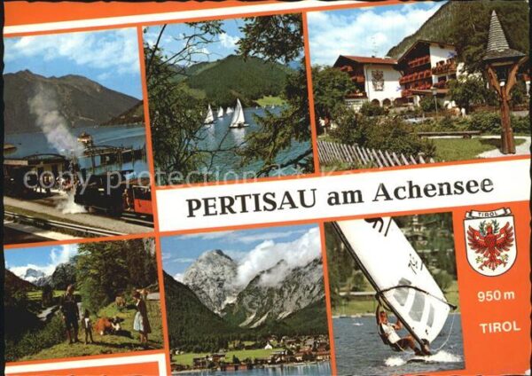 Pertisau Achensee Seepartie mit Karwendel