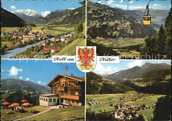 Zell Ziller Tirol Seilbahn Fliegeraufnahme