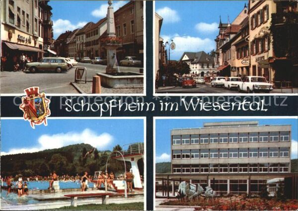 Schopfheim Hauptstrasse Schwimmbad Gewerbeschule