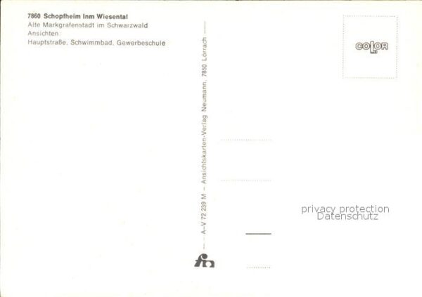 Schopfheim Hauptstrasse Schwimmbad Gewerbeschule – Bild 2