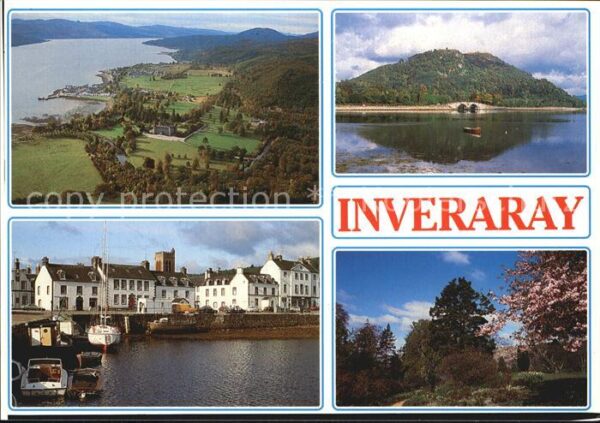 Inveraray Fliegeraufnahme Hafen Loch Fyne