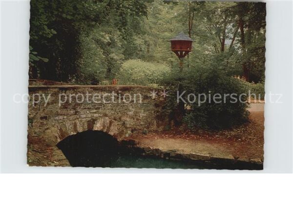 Bad Nauheim Taubenhaus und Brücke im Kurpark