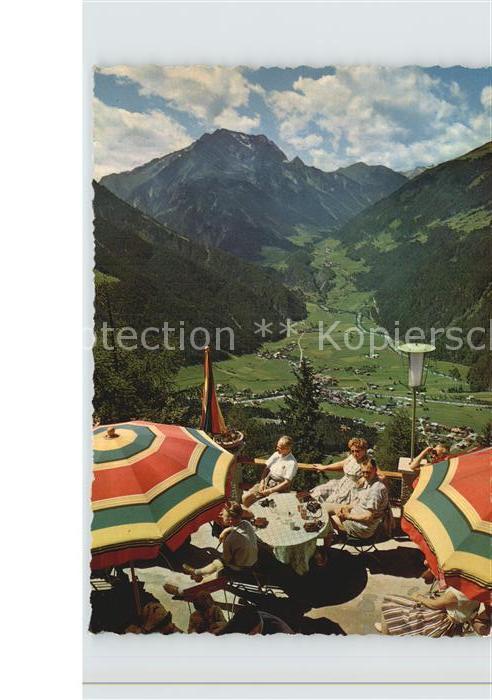 Mayrhofen Zillertal Grünberg Blick vom Steinerkogelhaus