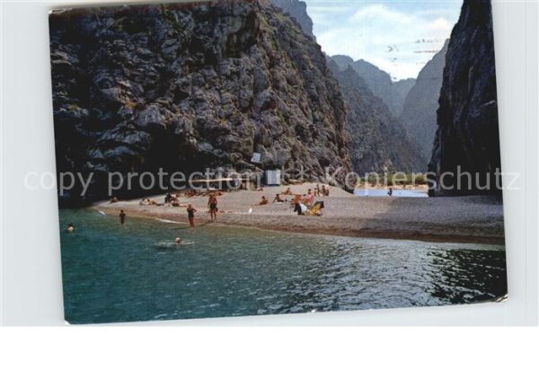 Mallorca Torrente de Pareis Strand Steilküste Fe