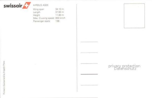 Swissair Airbus A320 – Bild 2