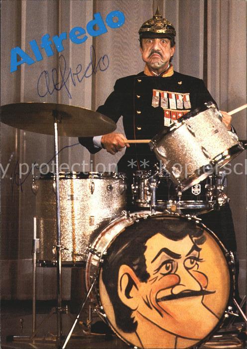 Musikinstrument Schlagzeug Alfredo Autogramm