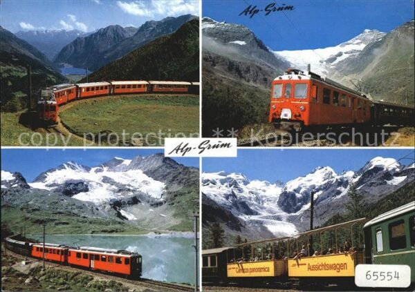 Eisenbahn Alp Grüm Berninapass