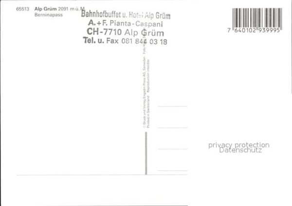 Eisenbahn Alp-Grüm Berninapass – Bild 2